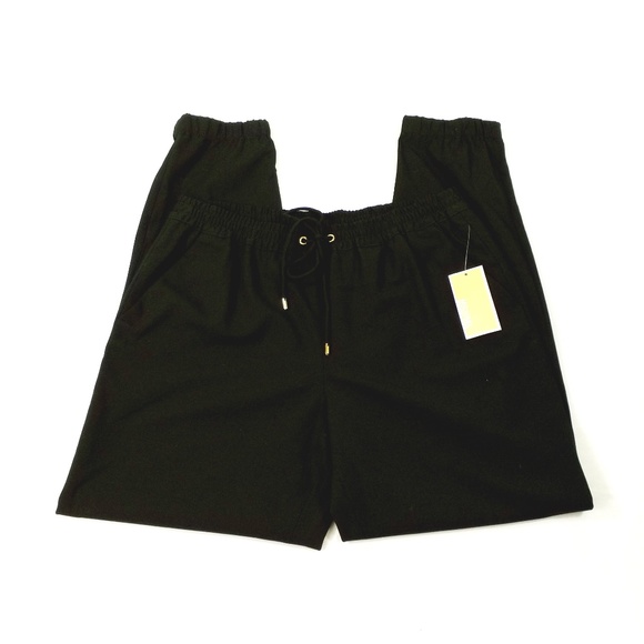 Michael Kors Black Casual Drawstring Track Pants Womens Size 10 - Picture 4 of 8